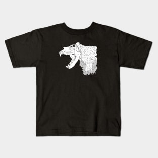 Mutant Bear Greyscale Kids T-Shirt